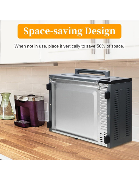 Horno Tostador SEEDEEM 15L 10 en 1 Pantalla Táctil 1800W Gris