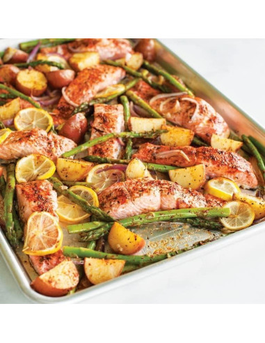 Bandeja Media con Rejilla Antiadherente Nordic Ware 45.7x32.8cm