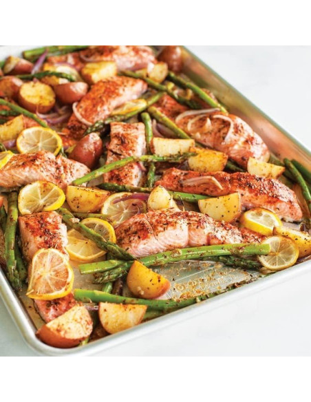 Bandeja Media con Rejilla Antiadherente Nordic Ware 45.7x32.8cm