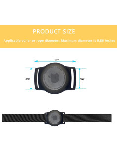 Soporte de Collar para Airtag POHNUI - Funda Protectora para Mascotas 2
