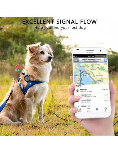 Soporte de Collar para Airtag POHNUI - Funda Protectora para Mascotas