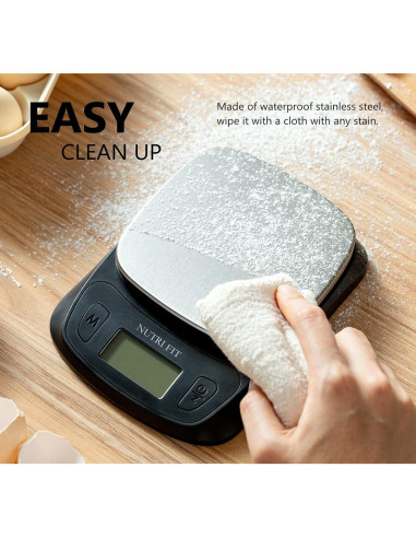 Balanza de Cocina Digital NUTRI FIT Ultra Slim 5kg Acero Inoxidable