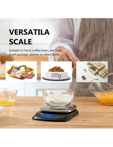 Balanza de Cocina Digital NUTRI FIT Ultra Slim 5kg Acero Inoxidable