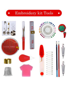 Juego de Hilos de Bordado CQ 188 Piezas con Caja 2 Niveles 2