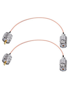 Cable Coaxial RG316 UHF Macho a Hembra 20cm Tuolnk - 2 Piezas