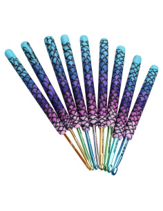 Set de Ganchos de Crochet Coopay, 9 Tamaños 2.25-6.5mm