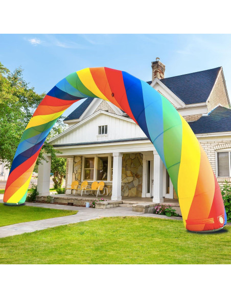 Arco Inflable Arcoíris OZIS 8m con Ventilador 150W para Eventos