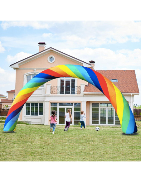 Arco Inflable Arcoíris OZIS 8m con Ventilador 150W para Eventos