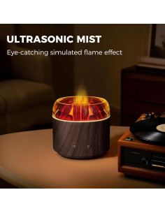 Difusor de Aroma Ultrasónico Daileeby Carbón Madera Oscura 2