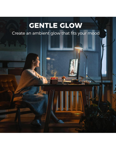 Difusor de Aroma Ultrasónico Daileeby Carbón Madera Oscura