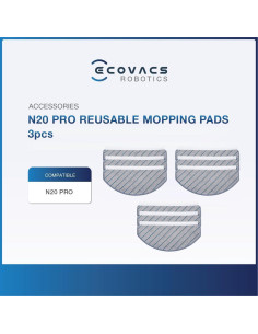 Paño de Mopa Lavable ECOVACS para DEEBOT N20 Plus - 3 Unidades 2