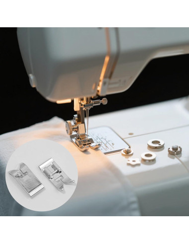 4 Pies de Máquina de Coser Tohhdov Snap-On para Puntadas