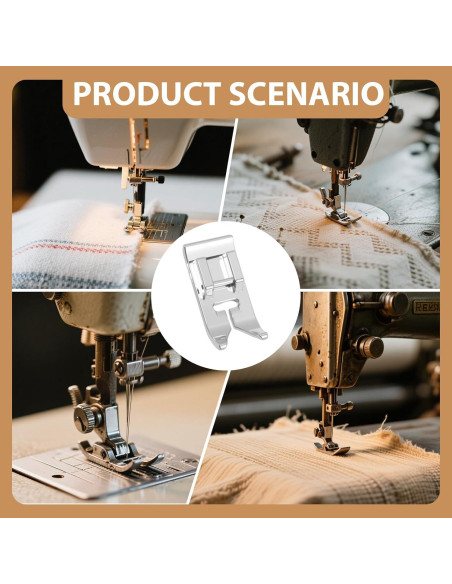 4 Pies de Máquina de Coser Tohhdov Snap-On para Puntadas