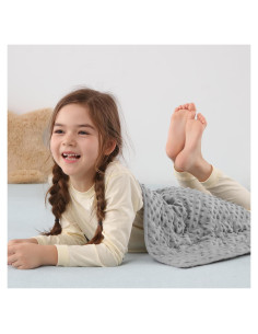 Manta con peso Sivio 0.9kg 50.8x76.2cm Gris Reversible