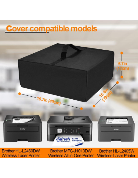 Funda Protectora Antiestática Nylon para Impresora Brother 40x39x17cm