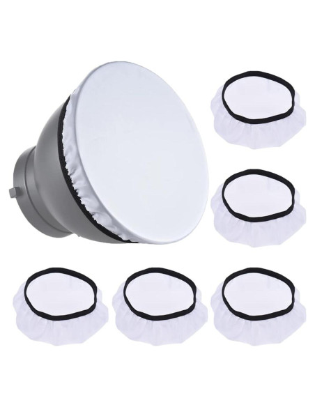 5 Piezas Difusores de Luz 18 cm Jori para Estudio Fotográfico