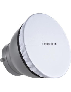 5 Piezas Difusores de Luz 18 cm Jori para Estudio Fotográfico 2