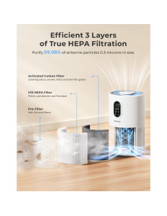 Purificador de Aire WESTHEY AP02 H13 HEPA 153 m con Luz Nocturna 2