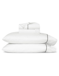 Juego de Sábanas Bordadas BOLL & BRANCH - Individual, 100% Algodón Orgánico