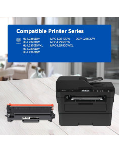 Cartucho de Tóner Negro Obuweu TN-760 Alto Rendimiento 4 Pzas 2