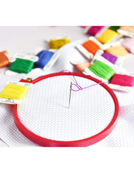 Hilo de Bordado Algodón Mercerizado QCZKB - 50 Bobinas 8m Hilo de Bordado Algodón Mercerizado QCZKB - 50 Bobinas 8m