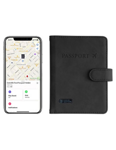 Tarjeta Inteligente de Rastreo Rich&Ray con Porta Pasaporte Negro