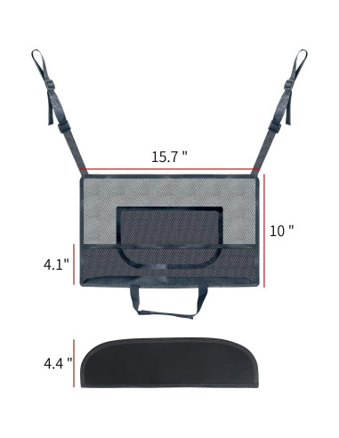 Bolsa de Red Dsoar para Automóvil entre Asientos Negro