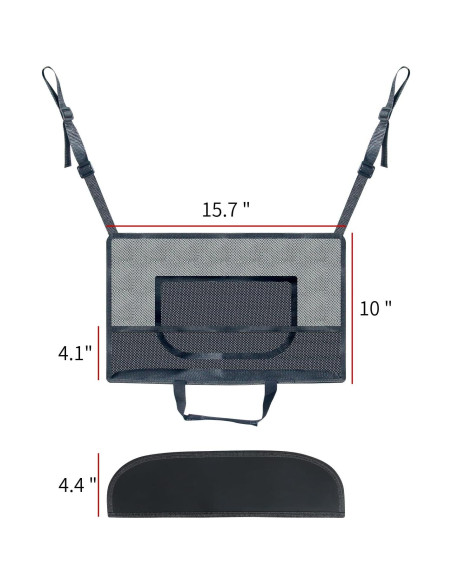 Bolsa de Red Dsoar para Automóvil entre Asientos Negro Bolsa de Red Dsoar para Automóvil entre Asientos Negro