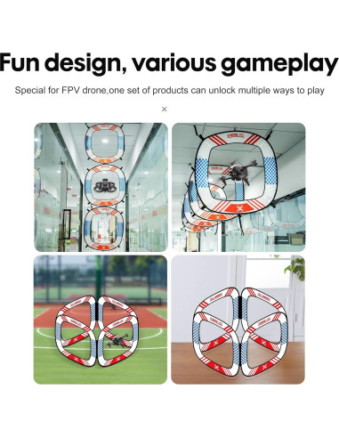 5 Puertas de Carrera FPV SWAYFOON para Drones - Coloridas