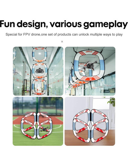 5 Puertas de Carrera FPV SWAYFOON para Drones - Coloridas