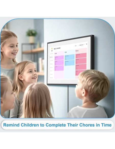 Calendario Digital BQQJDD 15.6" Pantalla Táctil 32GB