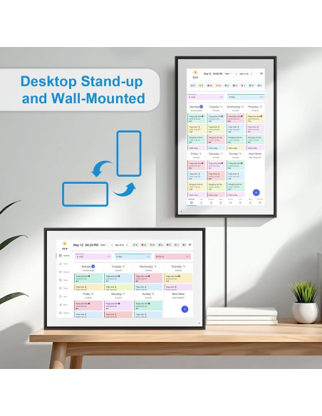 Calendario Digital BQQJDD 15.6" Pantalla Táctil 32GB