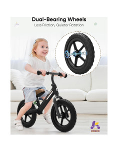 Bicicleta de Equilibrio KRIDDO para Niños 2-5 Años Ajustable 2