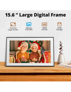 Marco de fotos digital Dragon Touch 15.6" WiFi 32GB FHD 2