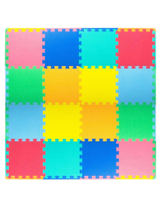 Alfombra de Juego Puzzle ProSource 16 Losas 1.49 m Colores