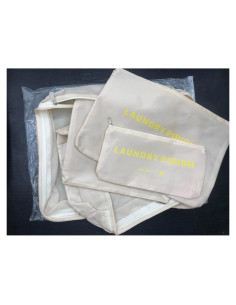 Set de 6 Cubos de Empaque Laebevon Nylon Impermeable Beige