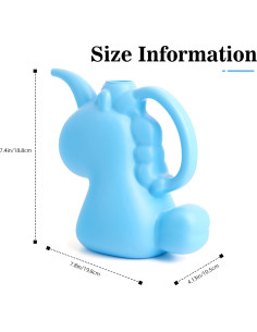 Regadera de Unicornio XXXFLOWER 1L Azul para Jardín y Casa 2