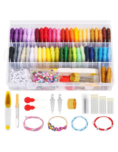 Kit de Fabricación de Pulseras PAXCOO 488 Piezas con Hilo y Cuentas