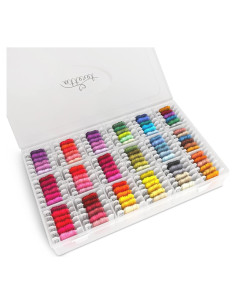 Kit de Hilo de Bordar ATTERET 108 Colores Algodón y Metálico