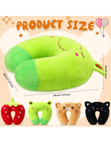 Almohadas de Viaje para Niños Maitys - 4 Piezas Animal U