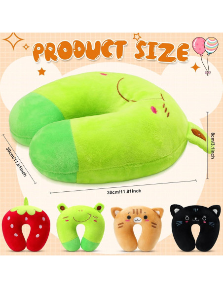 Almohadas de Viaje para Niños Maitys - 4 Piezas Animal U