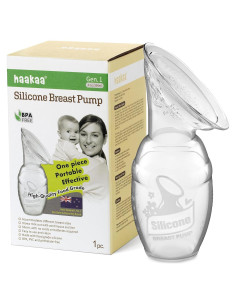 Extractor Manual de Leche Materna Haakaa 100ml Silicona