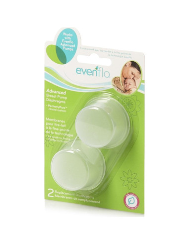 Diafragmas de Silicona Evenflo Feeding para Extractores de Leche - 2 Piezas