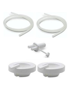 Partes de Tubo Maymom para Bombas Ameda Purely Yours - 2 Tubos y Conector