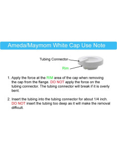 Partes de Tubo Maymom para Bombas Ameda Purely Yours - 2 Tubos y Conector 2