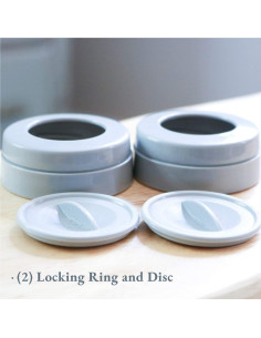 Anillos y tapas de bloqueo Ameda Mya - 2 unidades para lactancia 2