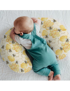 Funda de Almohada de Lactancia Honeycomb Bees Amarillo 55.88x45.72 cm 2