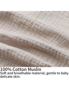 Funda de Almohada de Lactancia Onacosht 100% Algodón Estándar Niebla 2