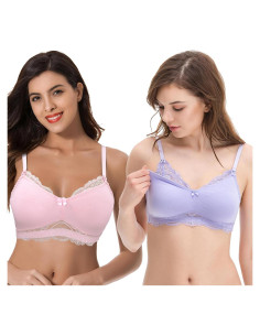 Sujetador de Lactancia Curve Muse Talla Grande Algodón 2 Pack