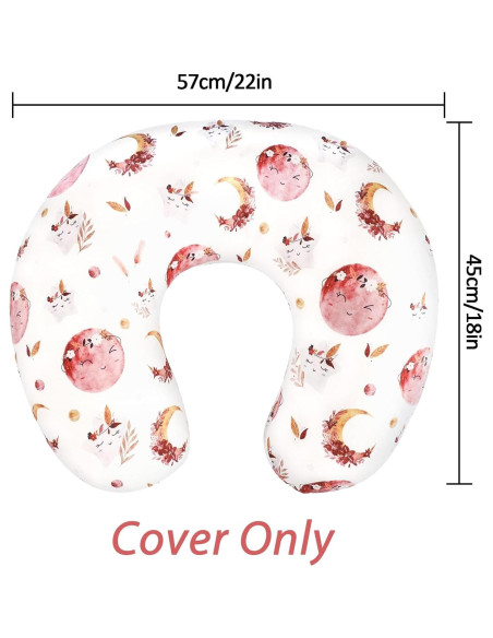 Funda de Almohada de Lactancia Jundetye Luna Estrella Suave Funda de Almohada de Lactancia Jundetye Luna Estrella Suave